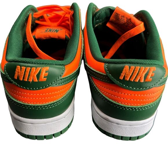 Nike Dunk Low Miami Hurricanes Green/Orange 2022 Size 9 main image 9